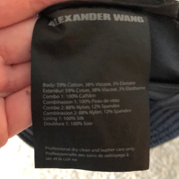 Alexander Wang Quilted Leather Yoke Mini Dress 2 - Picture 8 of 8